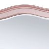 46 Inch Contemporary Style Wooden Frame Mirror, Rose Pink