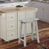 Saddle Design Wooden Counter Stool with Grain Details, Gray