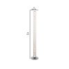 Floor Lamp with 360 Pieces LED Rope Bulbs, Silver