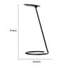 Desk Lamp with Pendulum Style and Flat Saucer Shade, Black