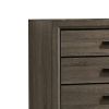 Chest with Black Rectangular Pulls, Gray