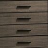 Chest with Black Rectangular Pulls, Gray