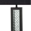 Table Lamp with Embedded Glass Panel, Black