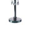 Table Lamp with Hanging Crystal Droplets, White