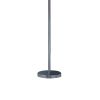 Finn 63 Inch Glamorous Floor Lamp, Rose Accent Shade, 100W, Purple, Silver