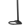92 Inch Modern Floor Lamp, 5 Dome Shades, Dimmer Switch, Black