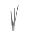 49 Inch Floor Lamp, Five Lighting Rods, Strong Metal Base, Silver, Chrome