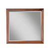 Rue 36 x 40 Rectangular Dresser Mirror, Mahogany Wood Frame, Warm Brown