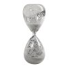 Doug 10 Inch Decorative 60 Minute Hourglass Table Accent Decor, White Sand
