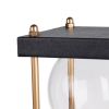 Doug Inch 60 Minute Sand Hourglass with Modern Frame Included, Black, Brown