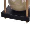 Doug Inch 60 Minute Sand Hourglass with Modern Frame Included, Black, Brown