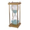 Doug Inch 30 Minute Sand Hourglass with Modern Stand Included, Gold, Blue