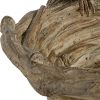 9 Inch Handcrafted Accent Table Bowl, Resin, Lovebirds Nest, Natural Brown