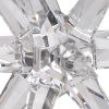 10 Inch Glass Star Accent Decor for Tabletop, Elegant Clear Crystalline