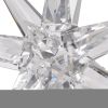 8 Inch Glass Star Accent Decor for Tabletop, Elegant Clear Crystalline
