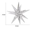 8 Inch Glass Star Accent Decor for Tabletop, Elegant Clear Crystalline