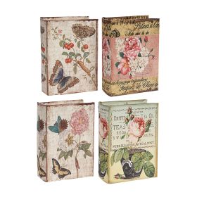 Anya Set of 4 Artisanal Boxes for Accessories, Book Inspired Look, Floral