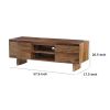 58 Inch TV Media Entertainment Cabinet, 2 Door 1 Shelf, Sheesham Wood Brown