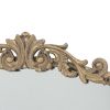 Kea 32 Inch Vintage Round Wall Mirror, Gold Metal Frame, Baroque Design