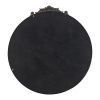 Kea 32 Inch Vintage Round Wall Mirror, Gold Metal Frame, Baroque Design