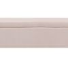 Cesar 55 Inch Ottoman Bench with Storage, Padded, Curved Arms, Pink Velvet