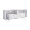Jett 60 Inch TV Media Entertainment Console, 2 Drawers, 2 Shelves, White