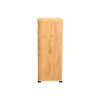 38 Inch Accent Cabinet Chest, 5 Adjustable Shelf Units, Golden Oak Brown