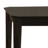 3 Piece Rectangular Coffee and Square End Table Set, Sleek Espresso Brown