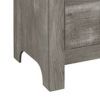 Adia 24 Inch Classic 2 Drawer Nightstand, Metal Handles, Rustic Gray Finish
