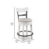 Zane Swivel 24.5 Inch Counter Stool Chair