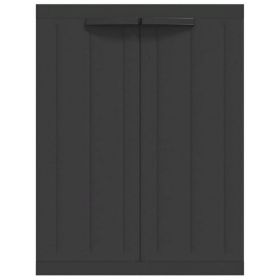 Dore 34in Garage Storage Cabinet Lockable, Outdoor Weatherproof, Black