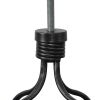20-30 Inch Swivel Counter Bar Stool, Vintage Metal Frame, Round Seat, Brown, Black