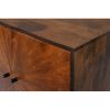 Jag 65 Inch Mango Wood Sideboard Buffet Cabinet Console, 2 Door, Sunburst Warm Brown