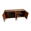 Jag 65 Inch Mango Wood Sideboard Buffet Cabinet Console, 2 Door, Sunburst Warm Brown