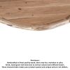 Kuri 41 Inch Handcrafted Live Edge Round Dining Table with a Natural Brown Acacia Wood Top and Black Iron Legs
