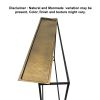 Aurelia 48 Inch Console Sofa Table, Artisanal Hammered Antique Bronze Tray Top, Industrial Black Iron Frame