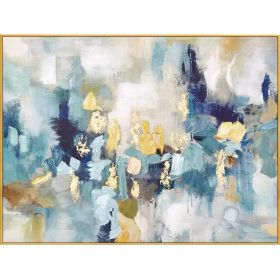 100% Handmade High-end Decorative Paintings Gold Foil Abstract Oil Painting Modern Picture Home Decor As Gift No Frame