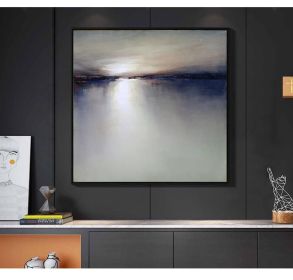 Skilled Painter Hand-painted High Quality Abstract Grey Oil Painting on Canvas Beautiful Abstract Oil Painting for Living Room
