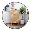 Round Mirror, Black Round Mirror 24 inch,