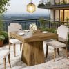 Dining Table, Square Farmhouse Kitchen Table Dinner Table