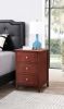 Transitional Cherry Nightstand For Bedrooms
