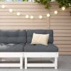 Middle Sofa White and Anthracite