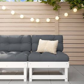 Middle Sofa White and Anthracite