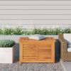 Garden Storage Box Warm teak Solid teak wood, PE