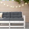 Garden Chair White Solid pine wood One size Modular