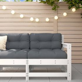 Garden Chair White Solid pine wood One size Modular
