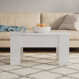 Coffee Table High gloss white Engineered wood Medium