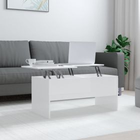 Coffee Table High gloss white Engineered wood Medium Coffee Table