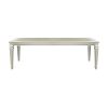Modern Glam Design 1pc Dining Table with Extension Leaf Silver Finish Acrylic Inset Framing Dining Room Furniture