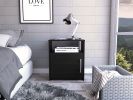 Black Wengue 1-Shelf Nightstand